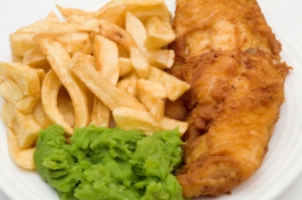 Fish  Chips on Traditional Fish And Chips In Batter Ingredients The Peas 10oz 300 Gm