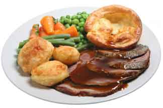 North Fife - Roast Beef and Yorkshire Pudding and vegetables