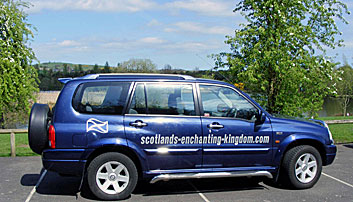 Travel around Scotland by car.  Picture of my car