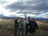 The Crick family plus Amy Arthur, Lord of the Rings fans... NZ nearly as nice as Scotland!