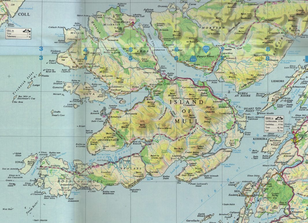 Map Of Tobermory Mull Local Guide To What s Where Map Of Tobermory Mull Local Guide To What s Where